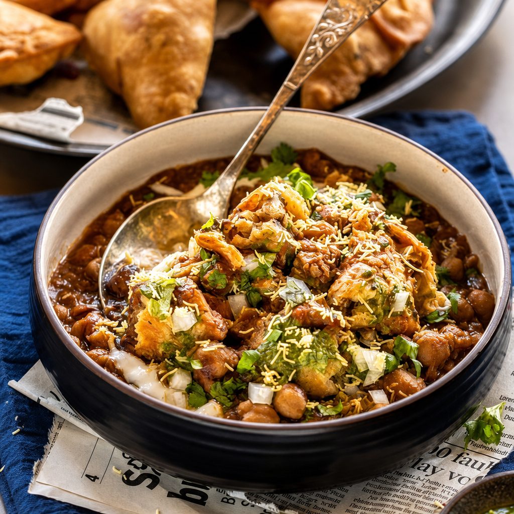 Samosa Chaat.