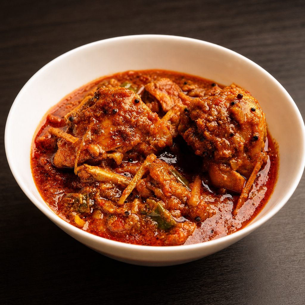 Chicken Achari Spicy.
