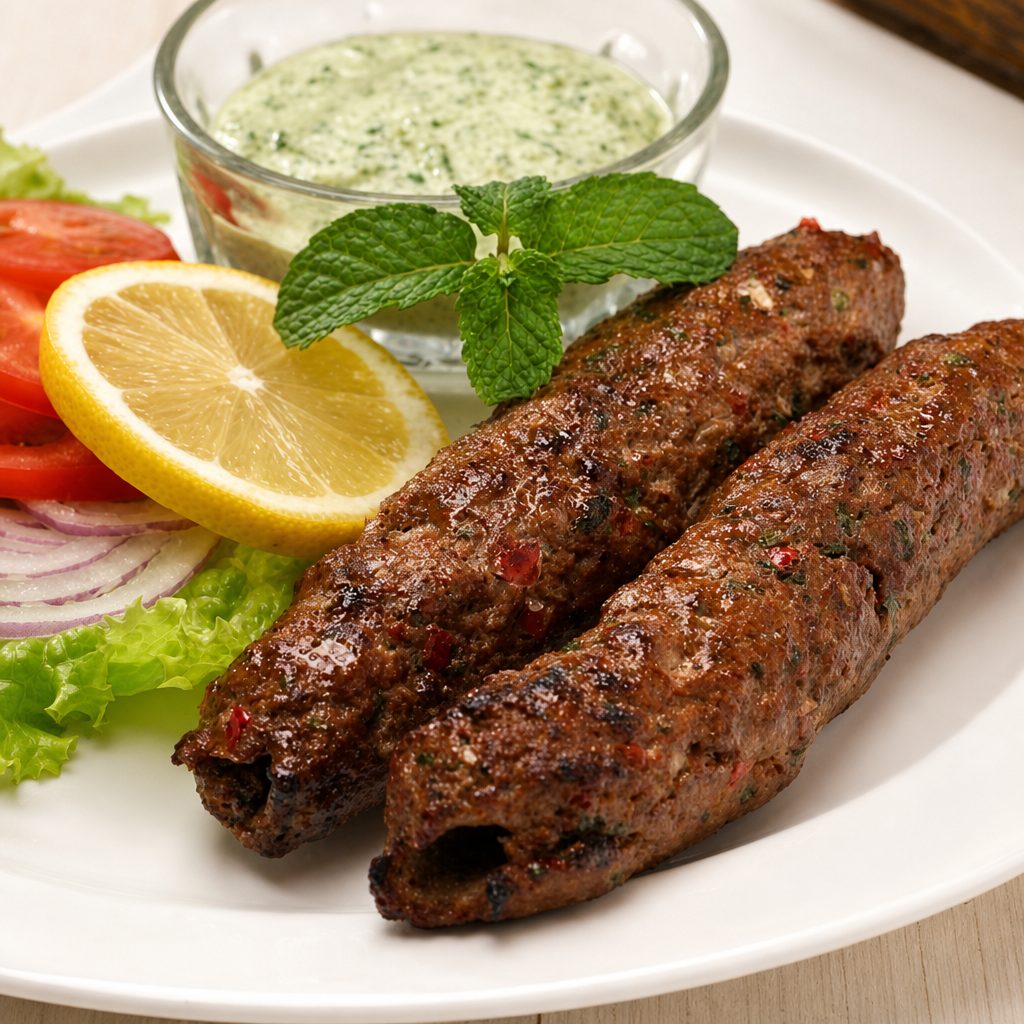 Beef Seekh Kebabs (2pcs).