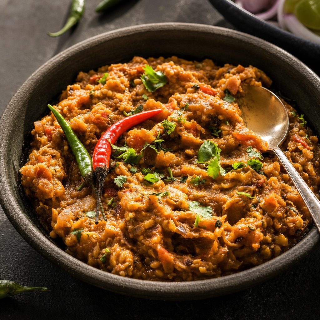 House  Special Egg Plant Bharta (Creamy).